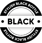 Badge black bottle