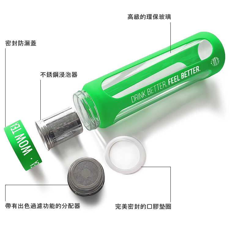 bottle parts green D TW